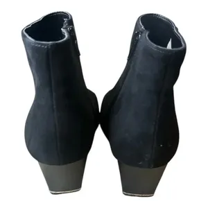 Alfani Womens Black Faux Almond‎ Toe Ankle Boot, Size 9.5 thumbnail 4
