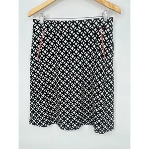 Le Lis Skirt Medium Geometric Career Academia Y2K Preppy Stretch‎ Knit Pull On thumbnail 3