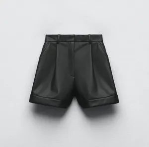 ZARA Faux Leather Shorts thumbnail 1