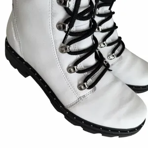 Sorel Lennox Lace Up Waterproof Boots White Black Size 11 thumbnail 8