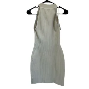 Babaton Aritzia‎ Sculpt Knit Halter Bodycon Mini Dress Womens S thumbnail 3