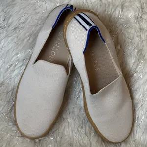 Rothy's Women’s Ivory Beige Slip-On Comfort Flat Sneakers Size W9.5 thumbnail 1