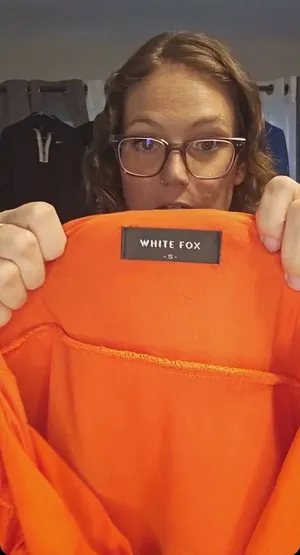 White Fox Bright Orange skirt - S thumbnail 1