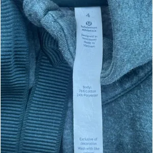Lululemon &go Take-Off Fleece Heathered Deep Green Jacket 4 Yoga Hike Athleisure thumbnail 7