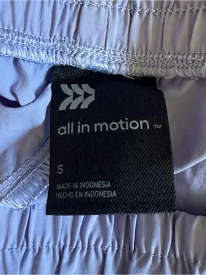 All In Motion Lilac Purple Cargo Windbreaker Parachute Pants Size S thumbnail 12