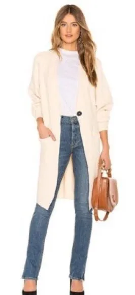 NWOT. Free People Ivory Irreplaceable Cardigan thumbnail 1