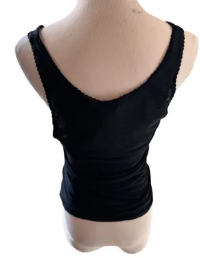 NWT Brandy Melville Mesh Tank Top Double Layer Black S M thumbnail 3
