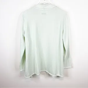 Koolaburra by UGG French Terry Open‎ Front Cardigan Women's M Mint Green Cozy thumbnail 4