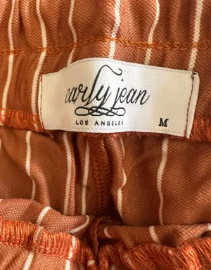 Carly Jean Los Angeles Wide Leg Pants in Rust thumbnail 3