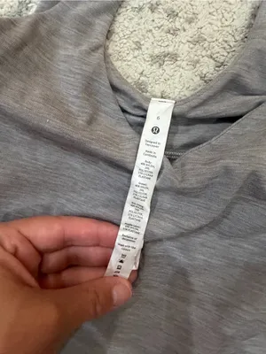 Lululemon Align Bodysuit 25” Heather Gray Built In Bra Size 6 thumbnail 7