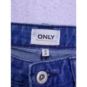 ONLY Wide Leg Jeans Women 26 Blue Bandana Print High Waist Sonny Denim thumbnail 2