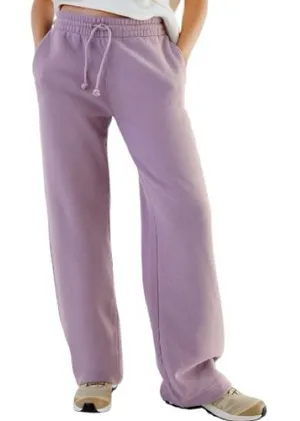 TNA ARITZIA Women’s Sz XS Lavender Purple Cozy Fleece Boyfriend Wide Sweatpants thumbnail 1