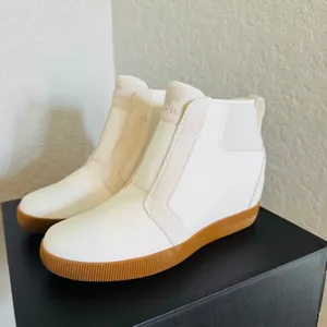 Sorel Out N About Wedge Leather Bootie, Ankle Boots White/Sea Salt, Size 8, NWT‎ thumbnail 11