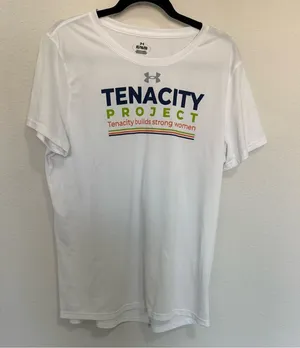 Under Armour White Tenacity Project Lacrosse Women’s Tee T-Shirt XL thumbnail 1