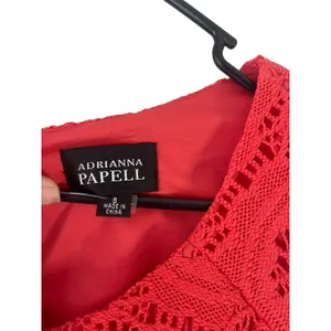 Adrianna Papell Women's Size 8 Coral‎ Pink Sheath Knee High Dress thumbnail 5