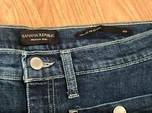 Banana Republic Premium Denim High Rise Wide Leg Crop Jeans 28P thumbnail 5
