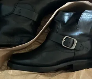 Women FRYE Black Leather Boots thumbnail 1