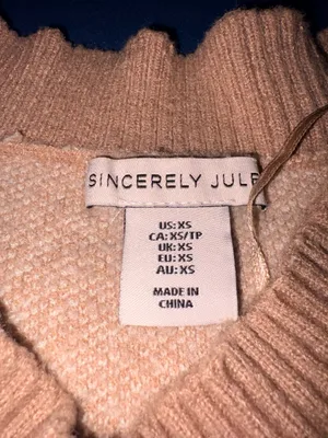 Sincerely Jules tan and white sweater vest  thumbnail 3