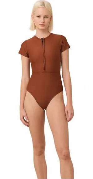 Hakea Swim Chacahua Surf Suit Rust Beach Summer Women's Size US 2 AU 6 NWOT thumbnail 1