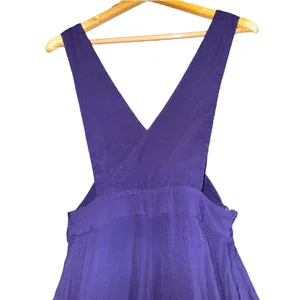 Maeve Anthropologie Purple‎ Overall Jumpsuit Suspender Wide Leg Sz 0 Boho *Flaw* thumbnail 3