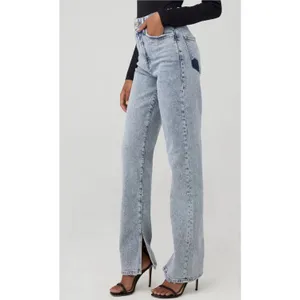 Good American Vintage 90s Straight Leg Jeans Patchwork Pocket Grunge Indie 12/31 thumbnail 3