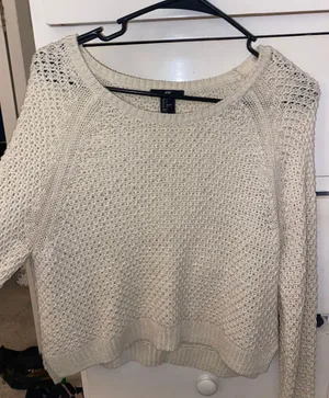 H&M Cream Colored Knit Sweater thumbnail 1