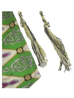 aso TV’s 90210  new Sky  Jewel Neck Bold Print Silk Halter Top  Braided Strap thumbnail 3