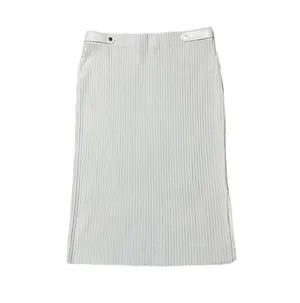 NWOT XL Marc New York Andrew Marc Women’s White Stretch Ribbed Pencil Skirt thumbnail 2