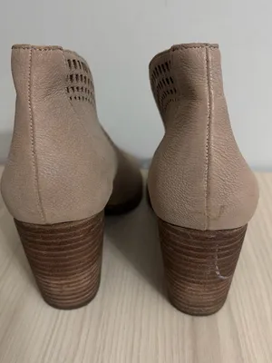 Lucky Brand Taupe Peep-Toe Block ankle booties size 10 thumbnail 7