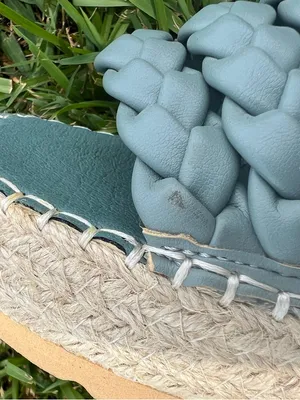 Beach by Matisse Teal Blue Braided Platform Sandals Size 9M thumbnail 8