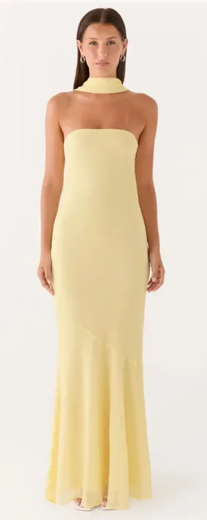 Peppermayo Yellow Strapless Dress thumbnail 1