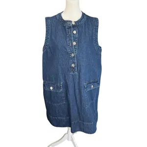 ALIGNE Luella Denim Mini Dress Anthropologie Dark Wash US 12 thumbnail 2