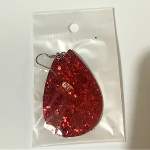 5 Pairs of Valentine’s Day Earrings- Hook- Clear Safety backs- All Sealed. NWOT thumbnail 6