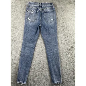 Vervet Flying Monkey Skinny Jeans 25x27‎ Blue Mid Rise Distressed Western Boho Chic thumbnail 2