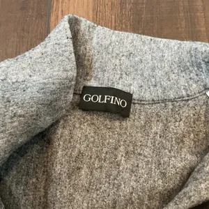 Golfino Grey Tencel Wool Blend Quarter Zip Pullover Golf Sweater Grey Small thumbnail 6
