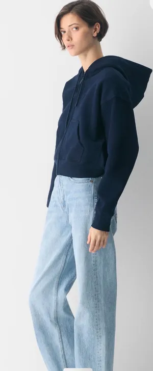Aritzia Cozy Sweatfleece Boyfriend Boxy Zip Hoodie thumbnail 1