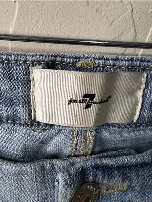 7 For All Mankind Kimmie Bootcut Light Wash Stretch Cowgirl Western Denim Jeans thumbnail 6