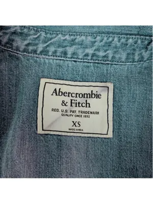 Abercrombie & Fitch Snap Button Denim Western Shirt XS thumbnail 2