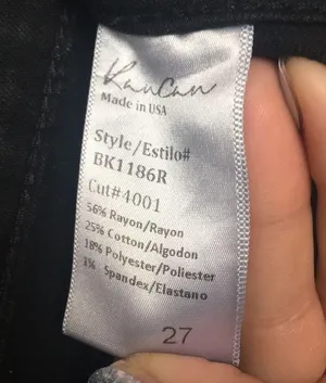 KanCan • Black Button Fly Skinny Jeans Size 27 thumbnail 8