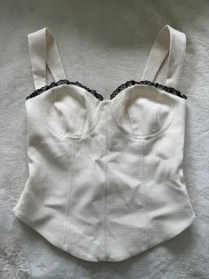 Reformation Alisa Lace Back Corset Tank thumbnail 1