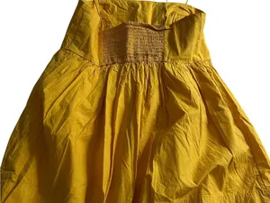 Anthropologie Maeve yellow Babydoll Top Spaghetti strap Size Medium Tunic thumbnail 7