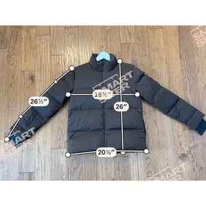 Theory brown stand up collar down fill puffer jacket size small thumbnail 8