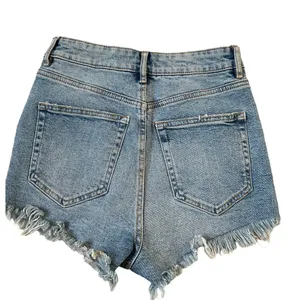 Zara Blue Denim Shorts Women Size 2 | 45-28 thumbnail 3