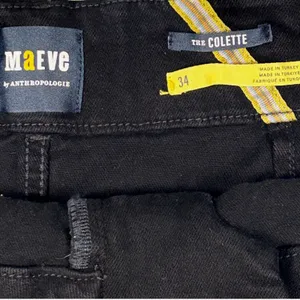 Anthropologie Maeve Jeans Women's 34 Colette Crop Wide Leg High Rise Pant Black thumbnail 7