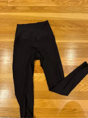 aerie Black crossover waist leggings thumbnail 2