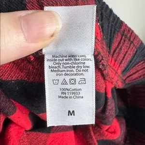 Plaid Women's Pajama Pants Size M Red Size M thumbnail 5