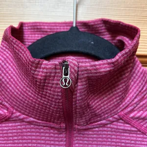 Lululemon Pink Pullover Run Swiftly Tech 1/2 Zip Long Sleeve Top 4 Gym Workout thumbnail 3