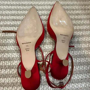 Reformation Wade 50MM Satin Kitten Heels thumbnail 5