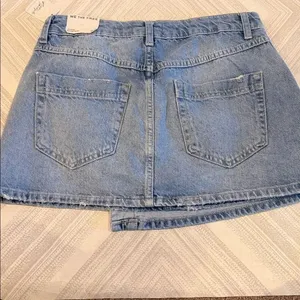 We The Free by Free People Wynne Denim Skirt Size 27 Light Indigo A-Line thumbnail 7