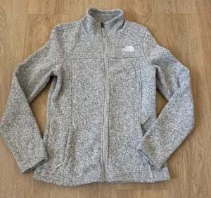 The North Face Women’s Maggy Full Zip Fleece Sweater Jacket LightGray Size Small thumbnail 1